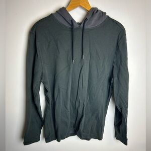 Robert Barakett Size Large  Hoodie Gray-green Mens Minimalist retro luxe cotton